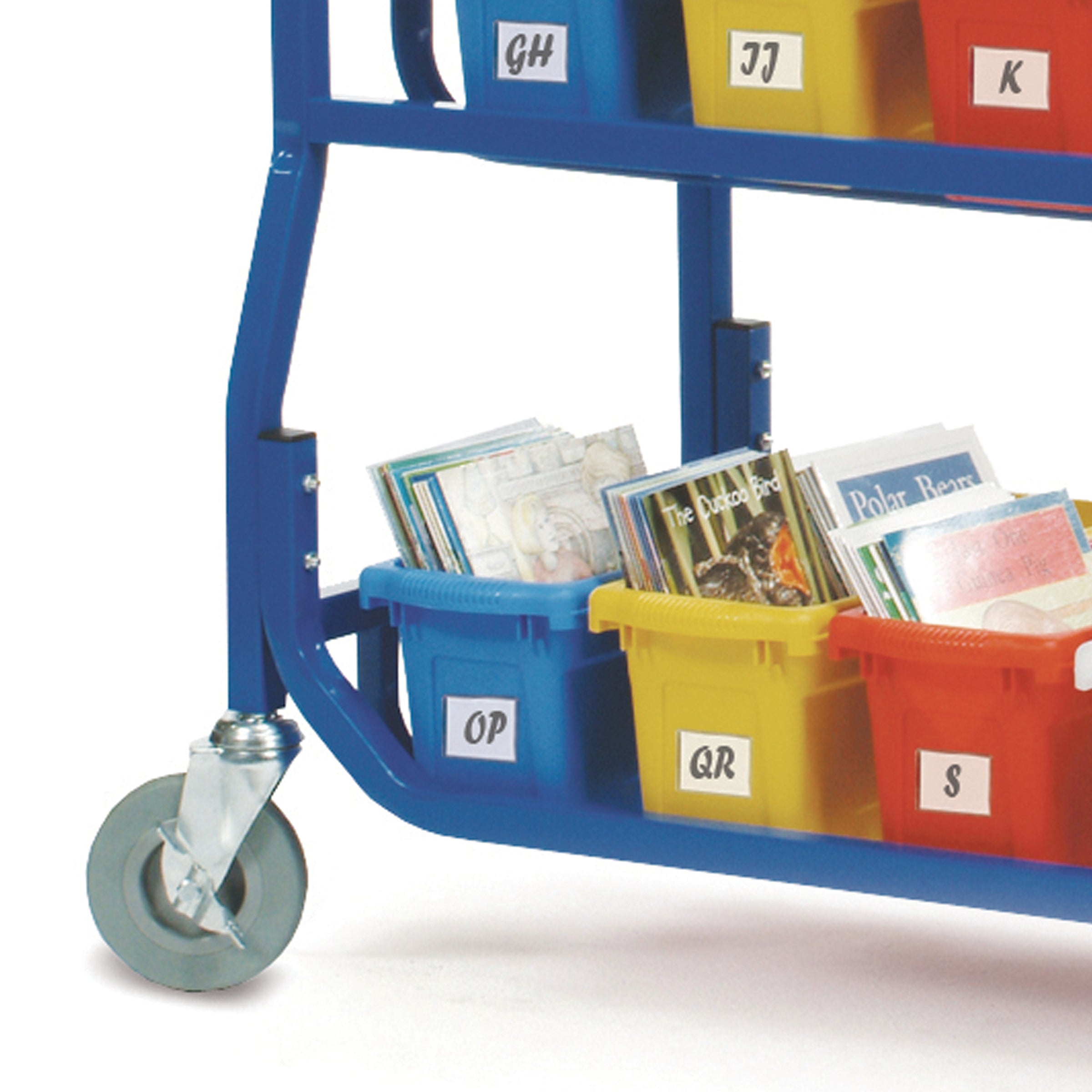 Library on Wheels™ With 18 Small Tubs
