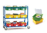 Library on Wheels with Lids
