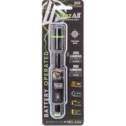 Pen Light, LED, 350 Lumens, 2 AAA Battery, Button Switch