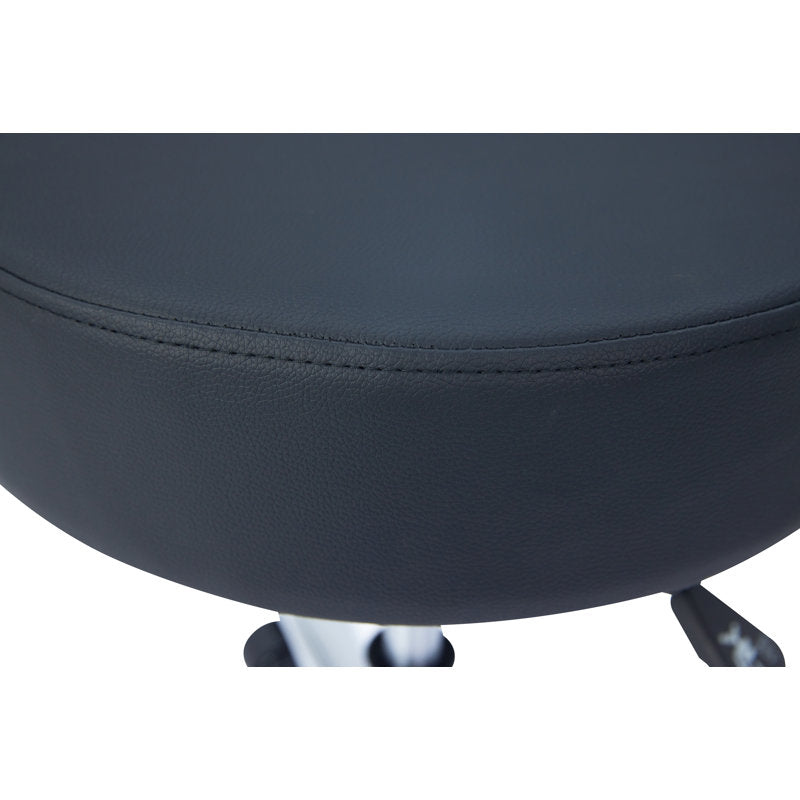 Black Adjustable Height Pneumatic Swivel Work Stool