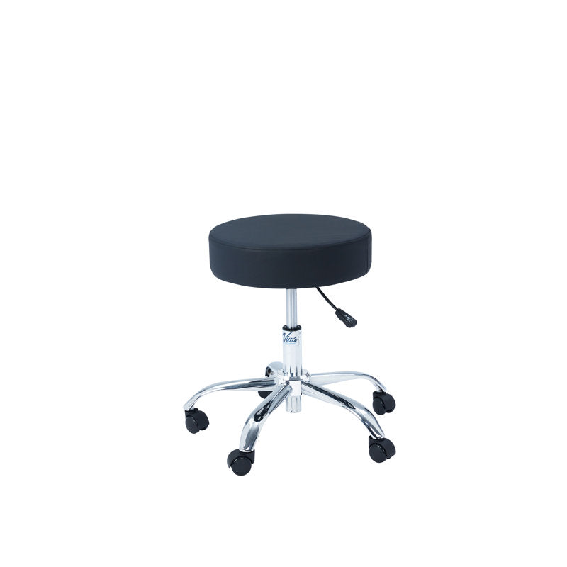 AdirOffice Black Adjustable Height Pneumatic Swivel Work Stool 2 Pack