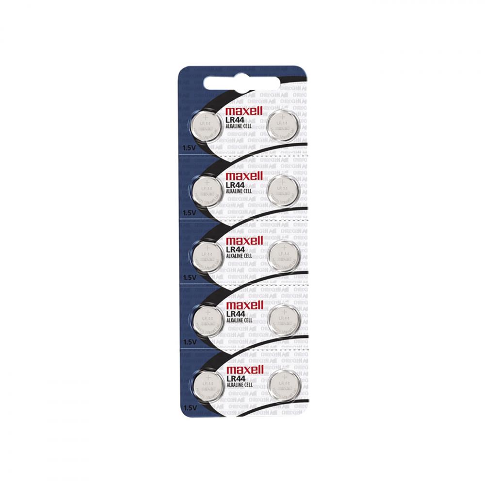 Maxell LR44 Micro Alkaline Calculator Battery, 2 Pack - Sold in strips of 5 only