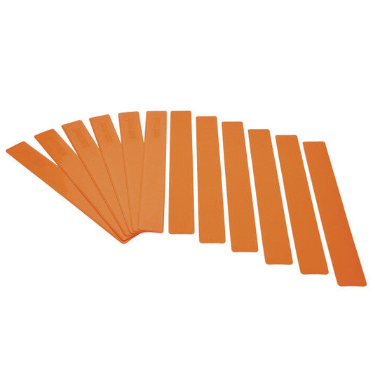 Orange Long Lines - Set Of 12