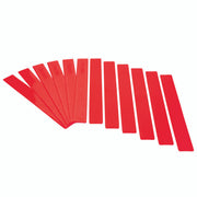 Red Long Lines - Set Of 12