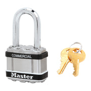 1-3/4in (44mm) Wide Commercial Magnum Laminated Steel Padlock with Stainless Steel Body Cover, 1-1/2in (38mm) Shackle, Keyed Alike