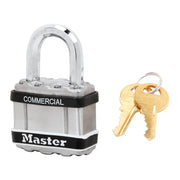 1-3/4in (44mm) Wide Commercial Magnum Laminated Steel Padlock with Stainless Steel Body Cover