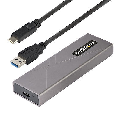 StarTech.com Tool-less USB-C 10Gbps to M.2 SATA or M.2 NVMe SSD Enclosure