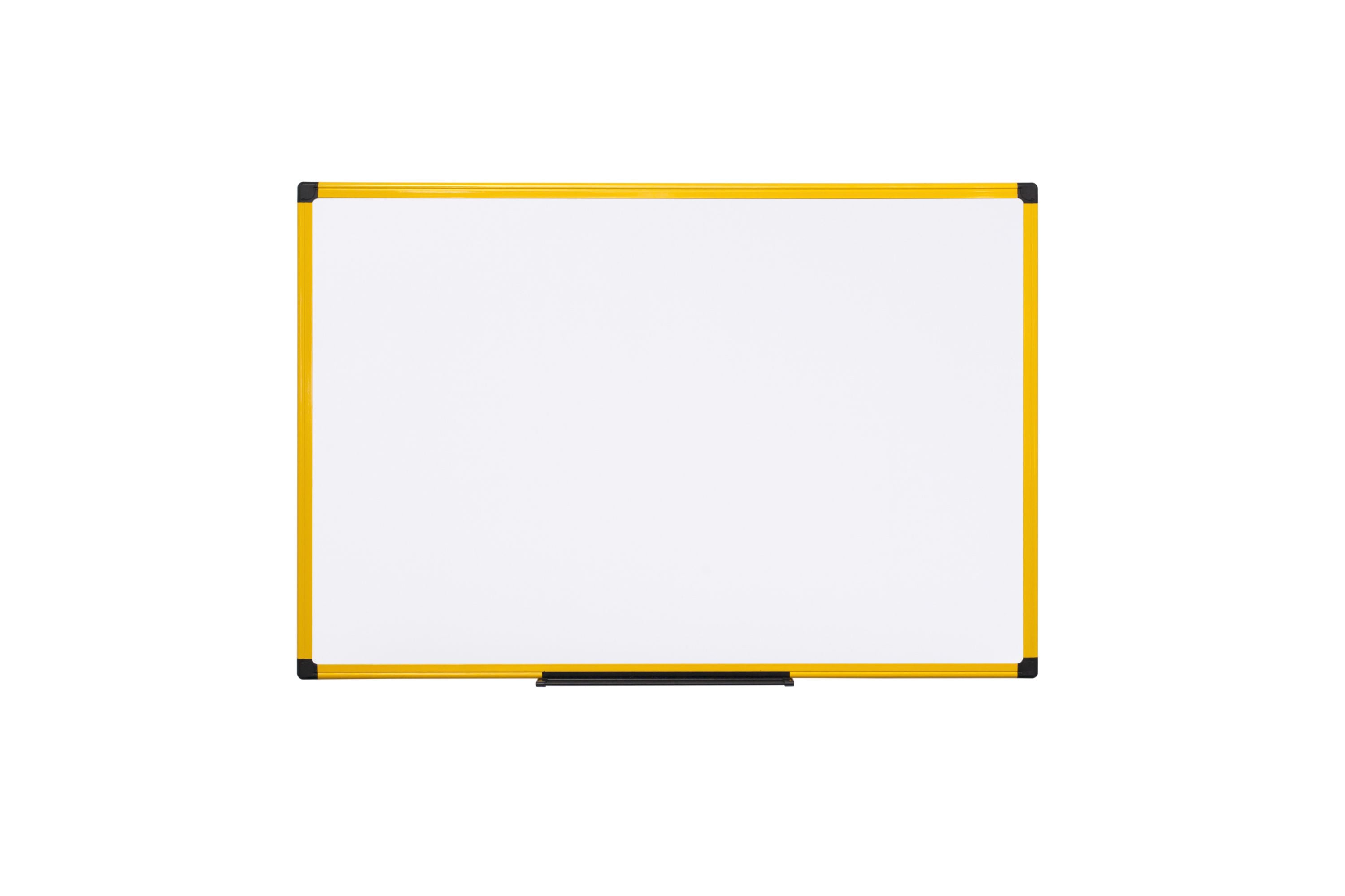 MasterVision Industrial Gold Ultra Magnetic Lacquered Steel  Board 36 x48" Yellow Maya Frame