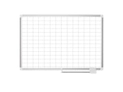MasterVision  Magnetic Gold Ultra 2x 3" Grid Planner 48x72", Aluminum Frame