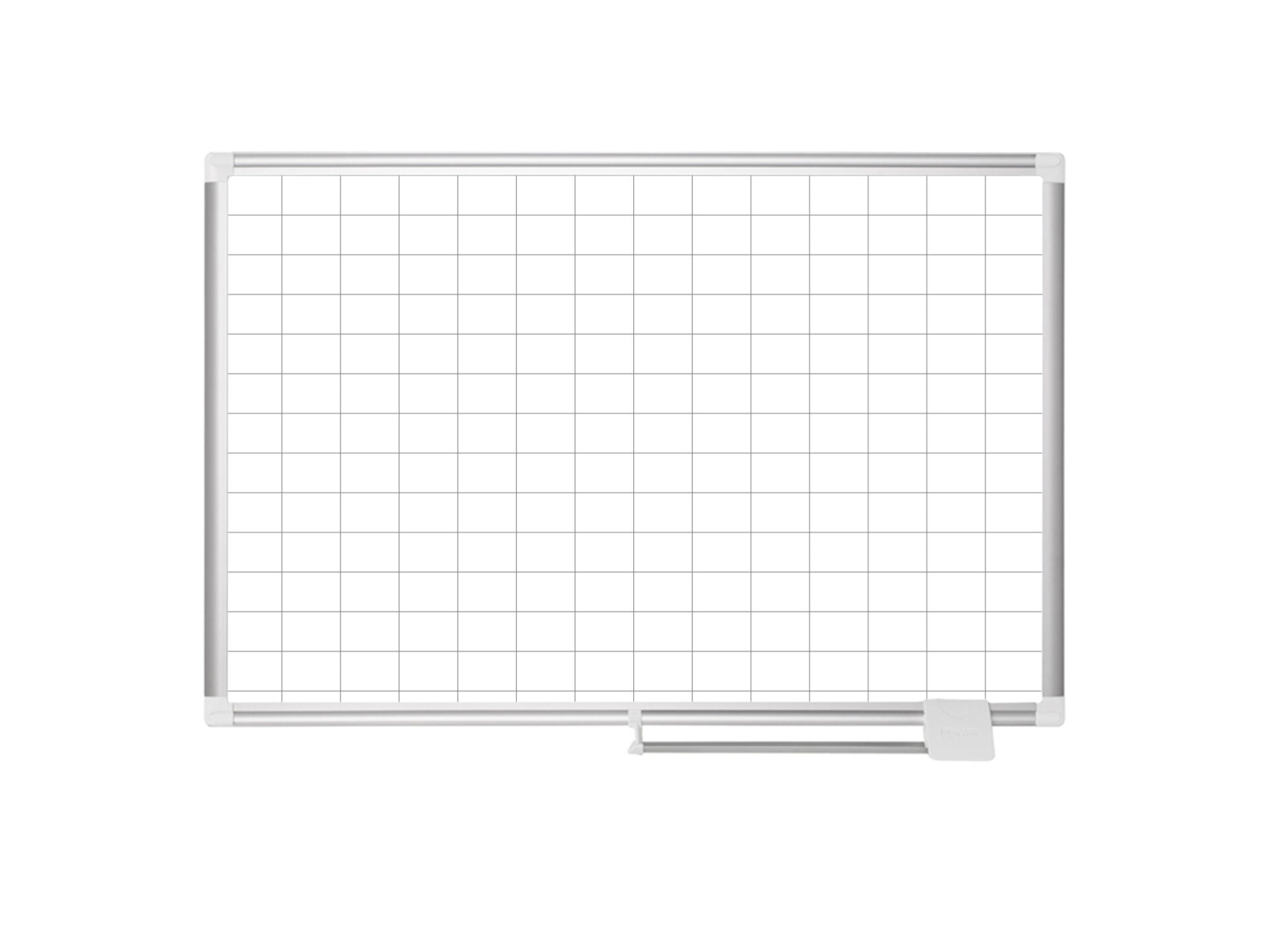 MasterVision  Magnetic Gold Ultra 2x 3" Grid Planner 36x48", Aluminum Frame