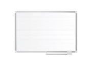 MasterVision  Magnetic Gold Ultra Ruled Planner 48x72", Aluminum Frame