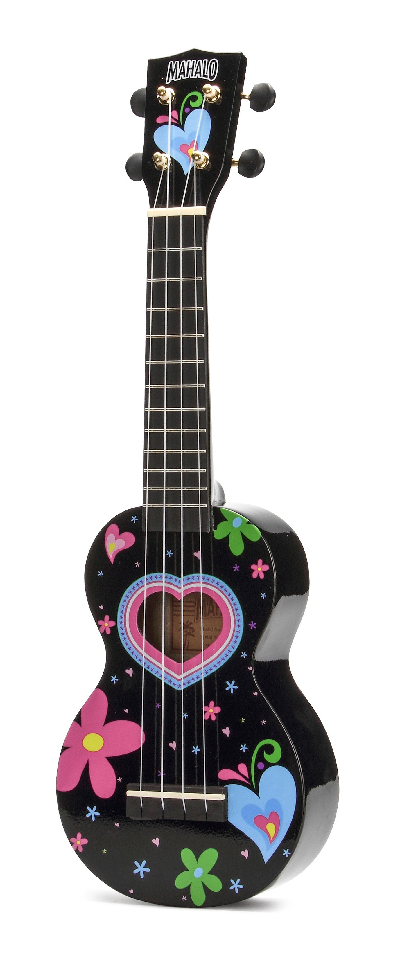 Mahalo MA1-HEBK Art Soprano Ukulele. Heart Graphic