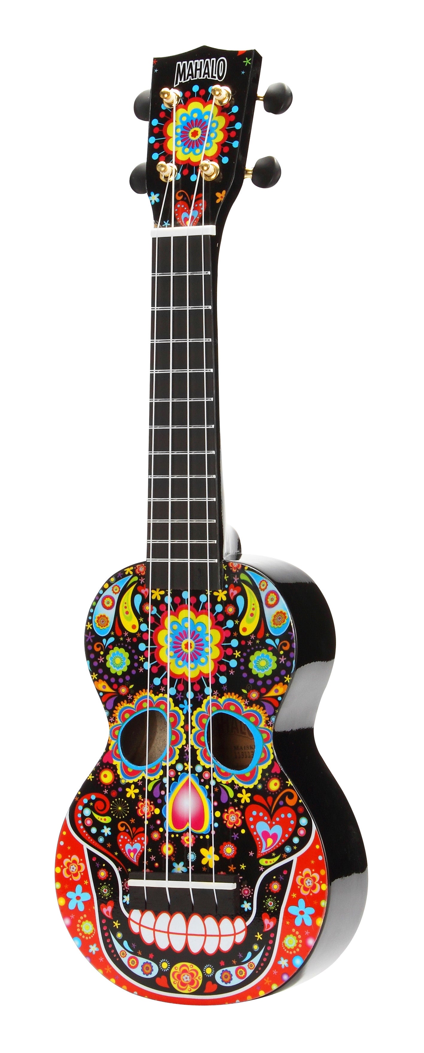 Mahalo MA1-SKBK Art Soprano Ukulele. Day of the Dead Graphic