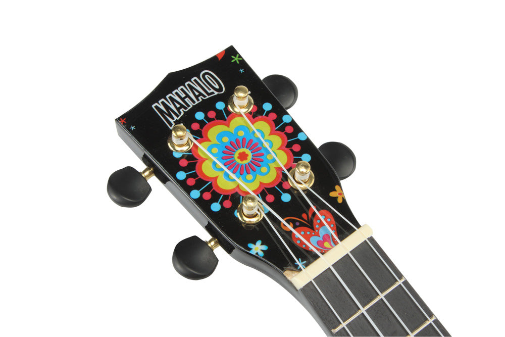 Mahalo MA1-SKBK Art Soprano Ukulele. Day of the Dead Graphic