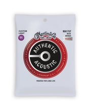 Martin MA175T Authentic Acoustic Lifespan 80/20 Bronze Custom Light Guitar Strings. 11-52