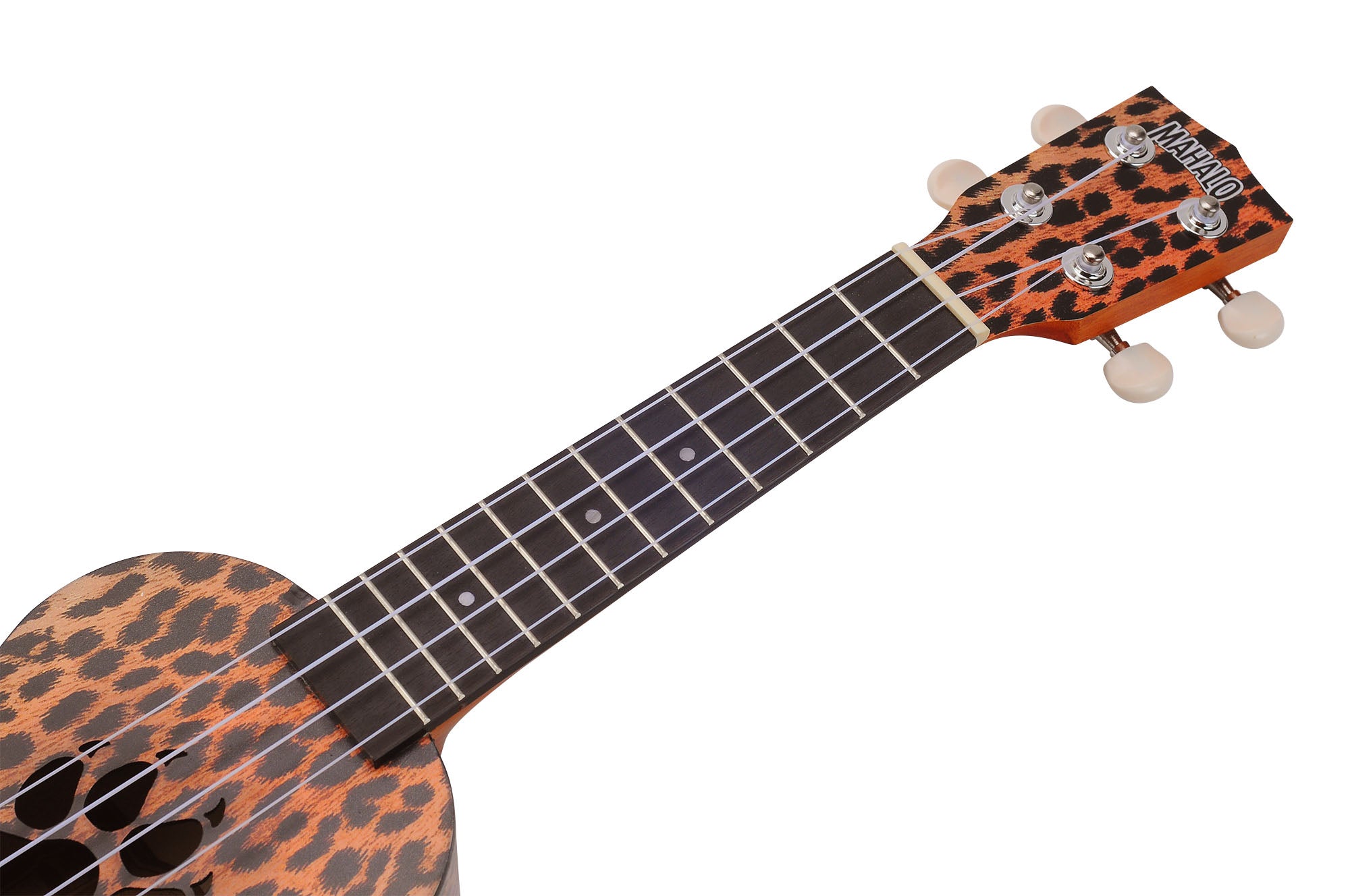 Mahalo MA1CH Art II Series Soprano Ukulele. Cheetah Motiff