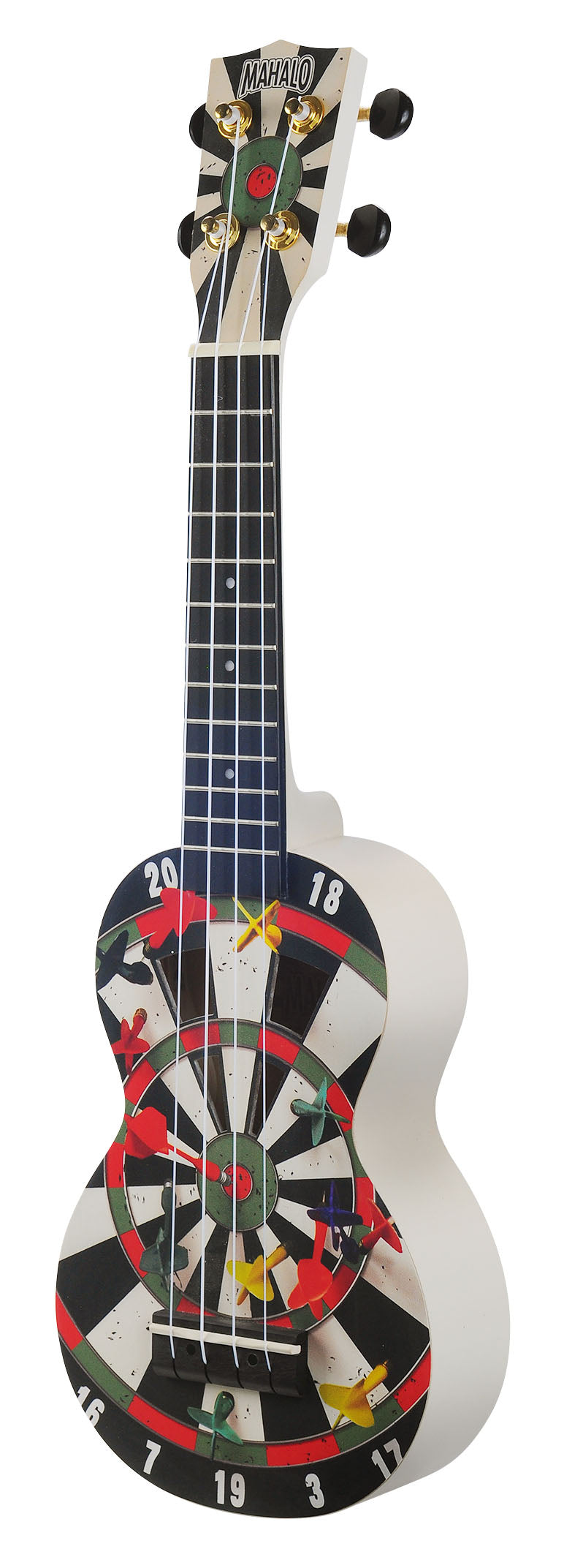 Mahalo MA1DR Art Series Soprano Ukulele. Darts Motiff