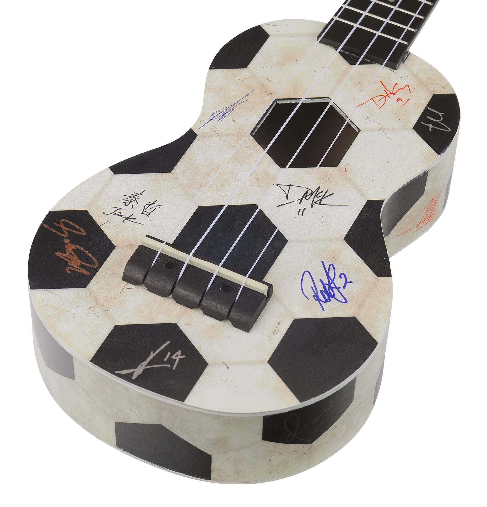 Mahalo MA1FB Art II Series Soprano Ukulele. Soccar Motiff