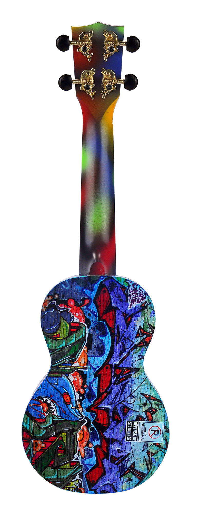 Mahalo MA1GR Art II Series Soprano Ukulele. Graffiti Motif