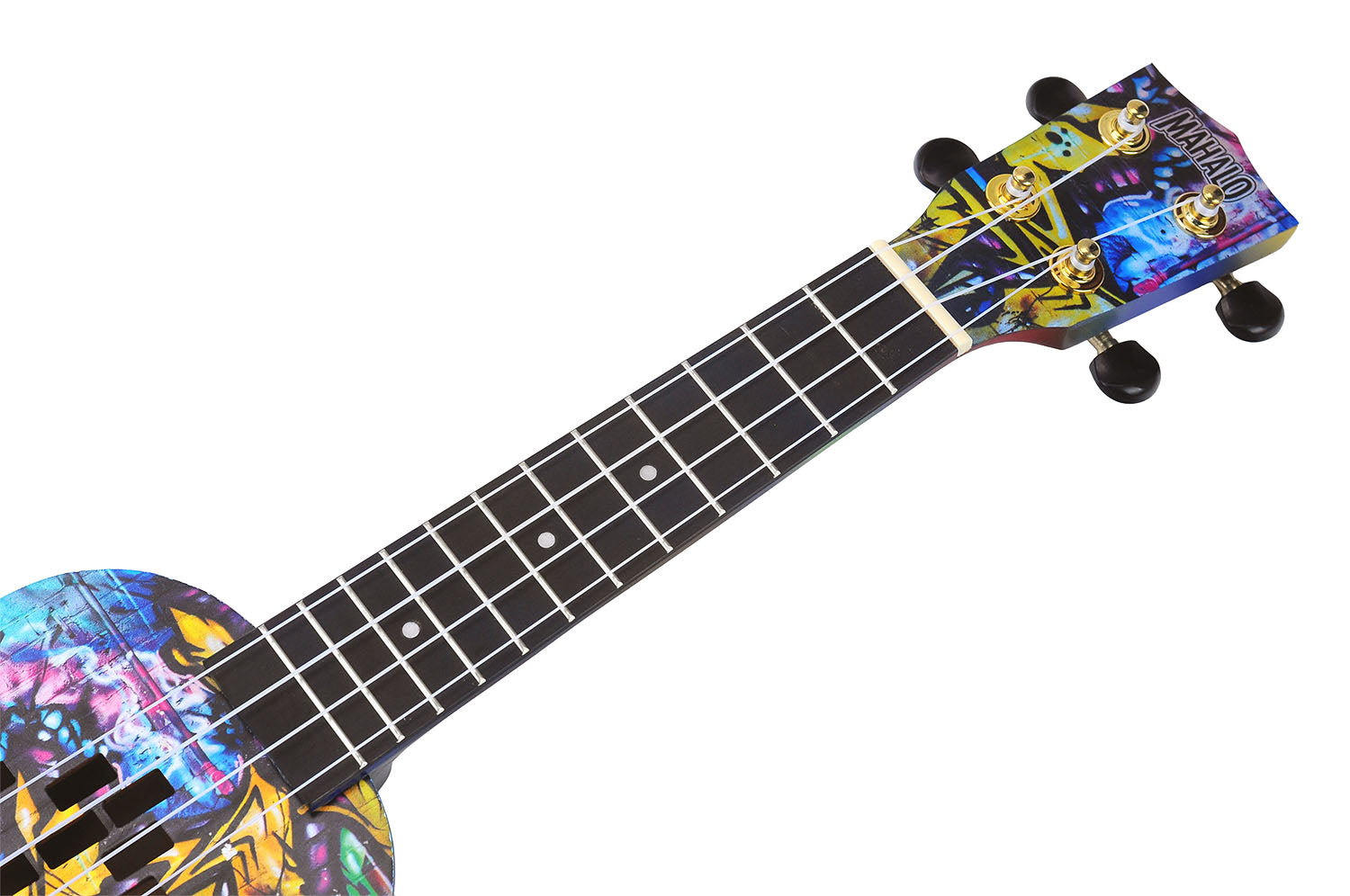 Mahalo MA1GR Art II Series Soprano Ukulele. Graffiti Motif