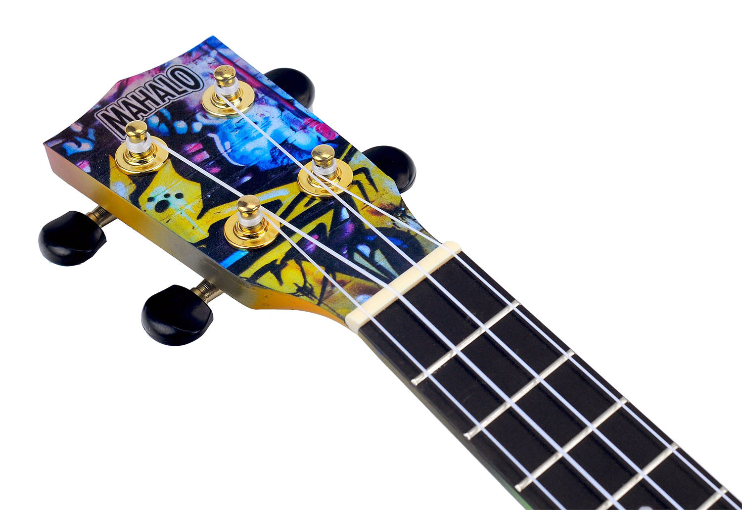 Mahalo MA1GR Art II Series Soprano Ukulele. Graffiti Motif