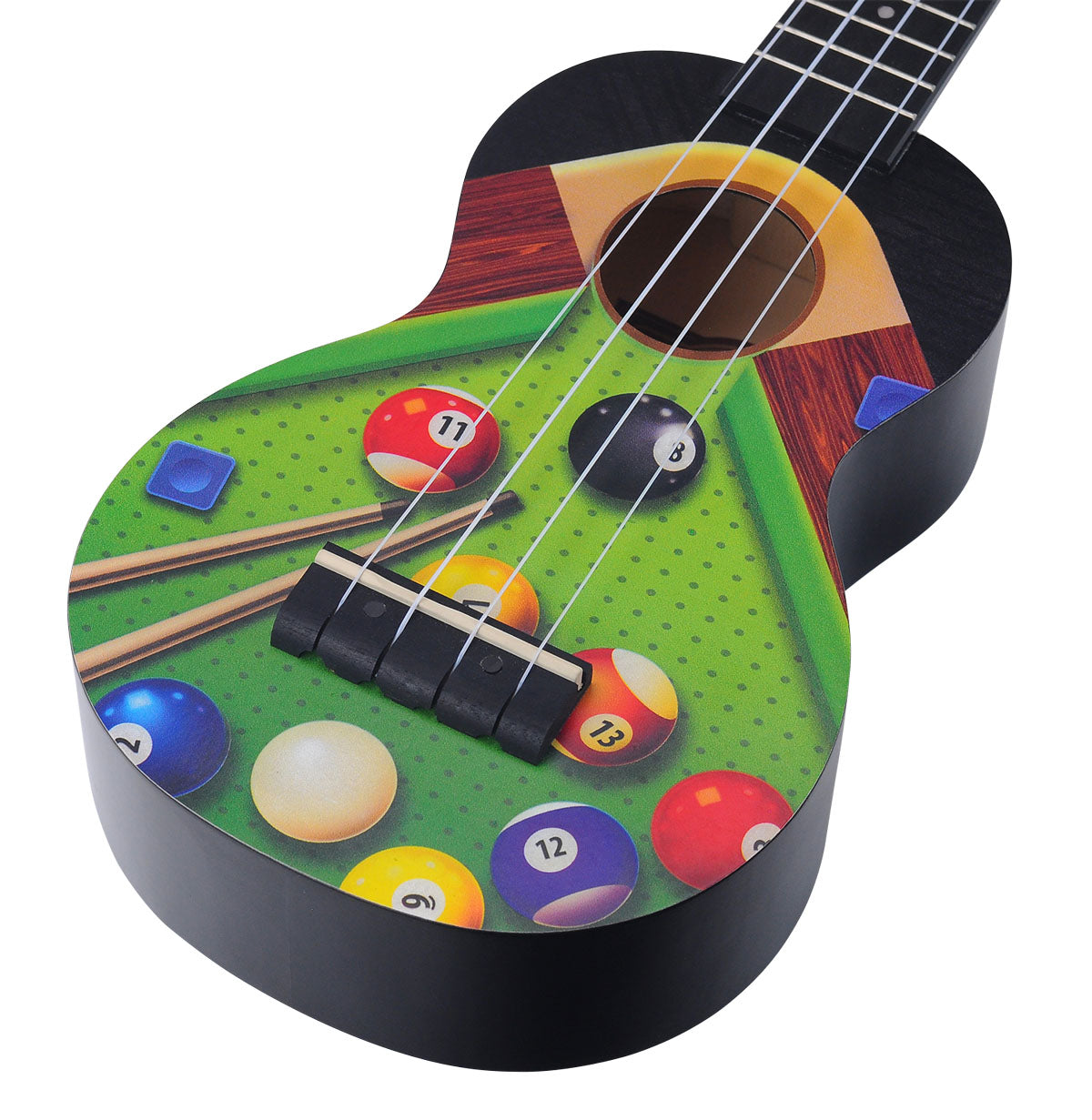 Mahalo MA1PL Art Series Soprano Ukulele. Pool Motiff