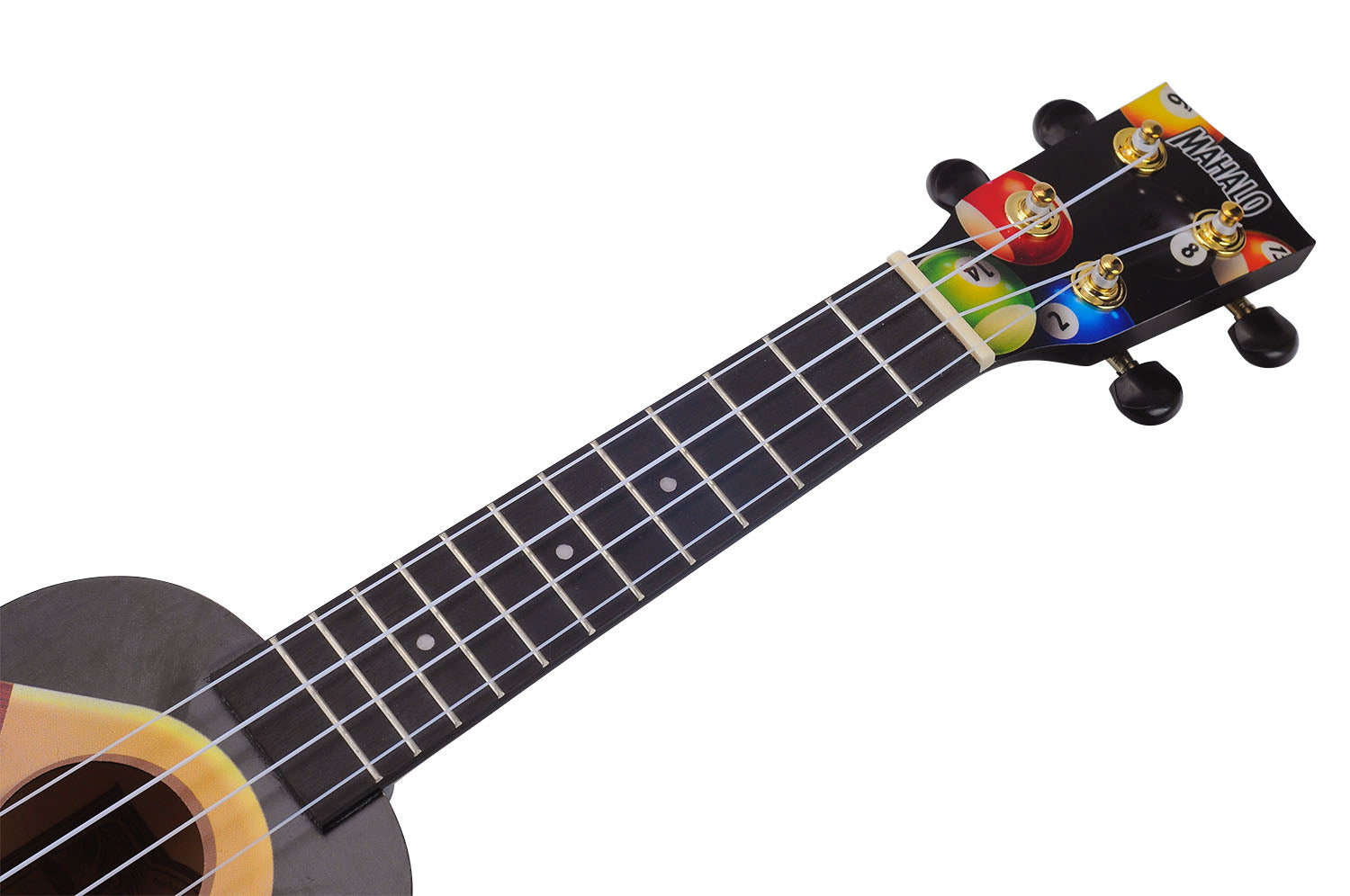 Mahalo MA1PL Art Series Soprano Ukulele. Pool Motiff