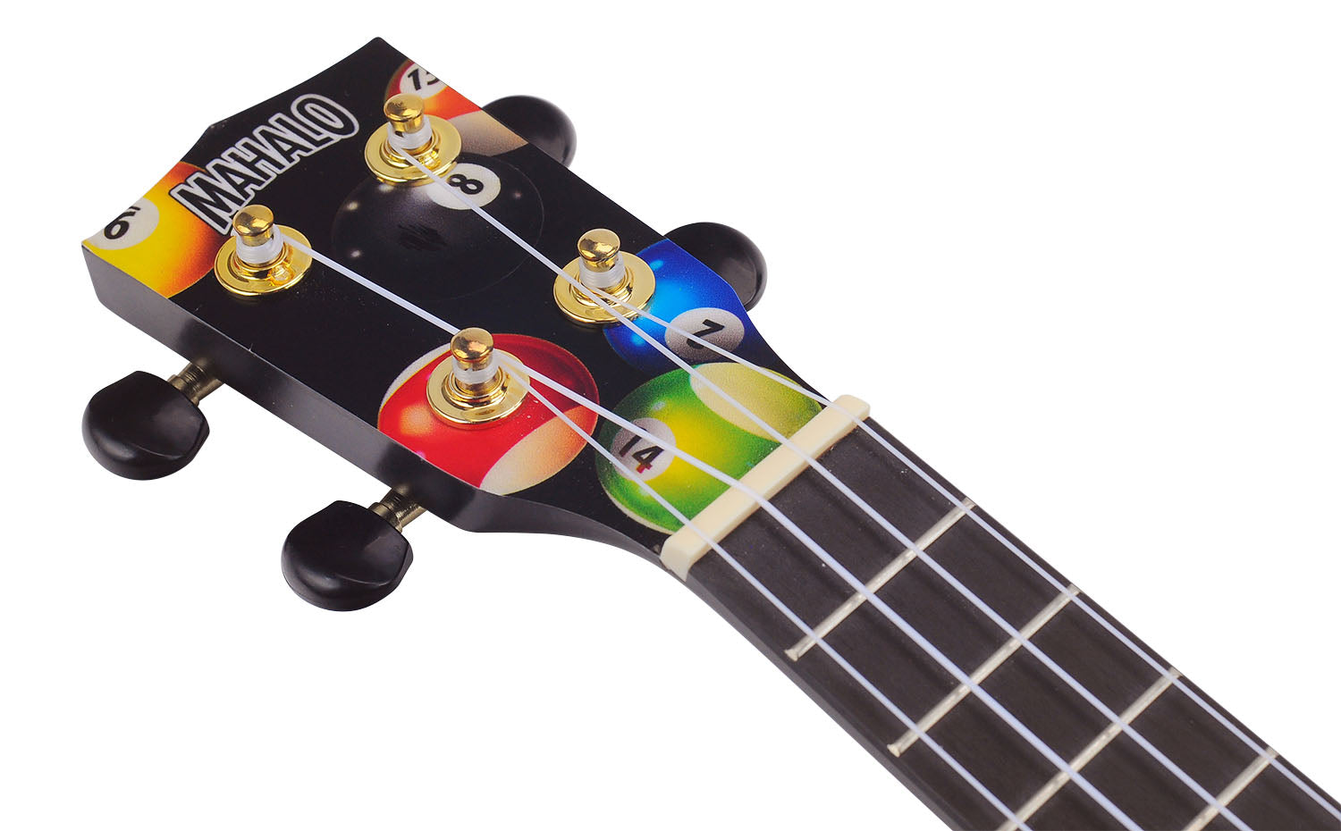 Mahalo MA1PL Art Series Soprano Ukulele. Pool Motiff