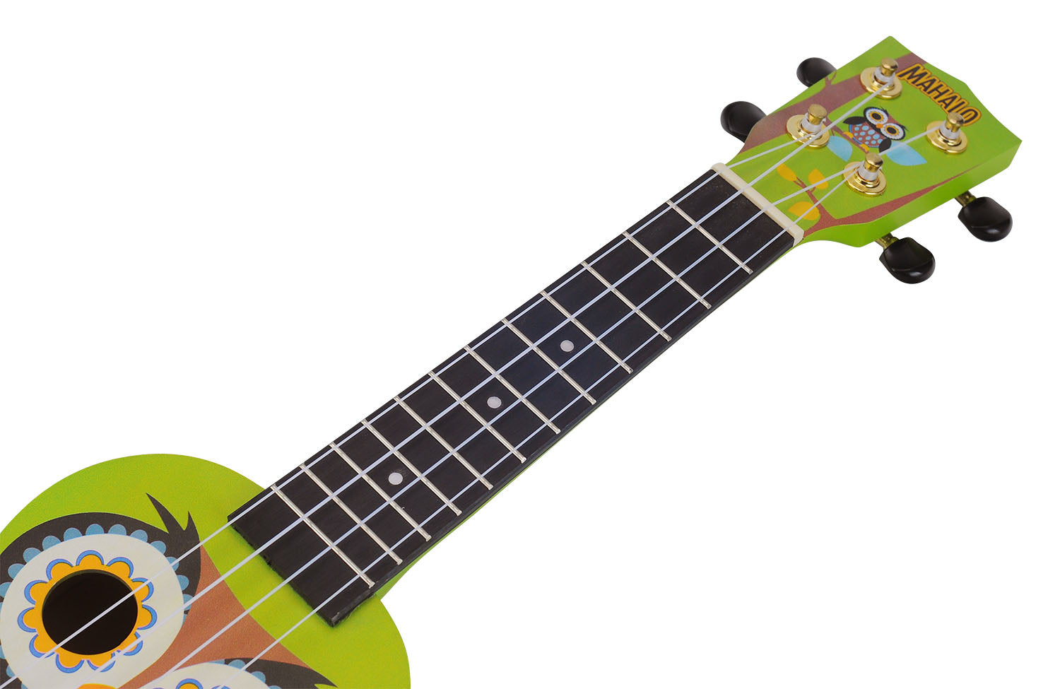 Mahalo MA1WL Art II Series Soprano Ukulele. Owl Motiff