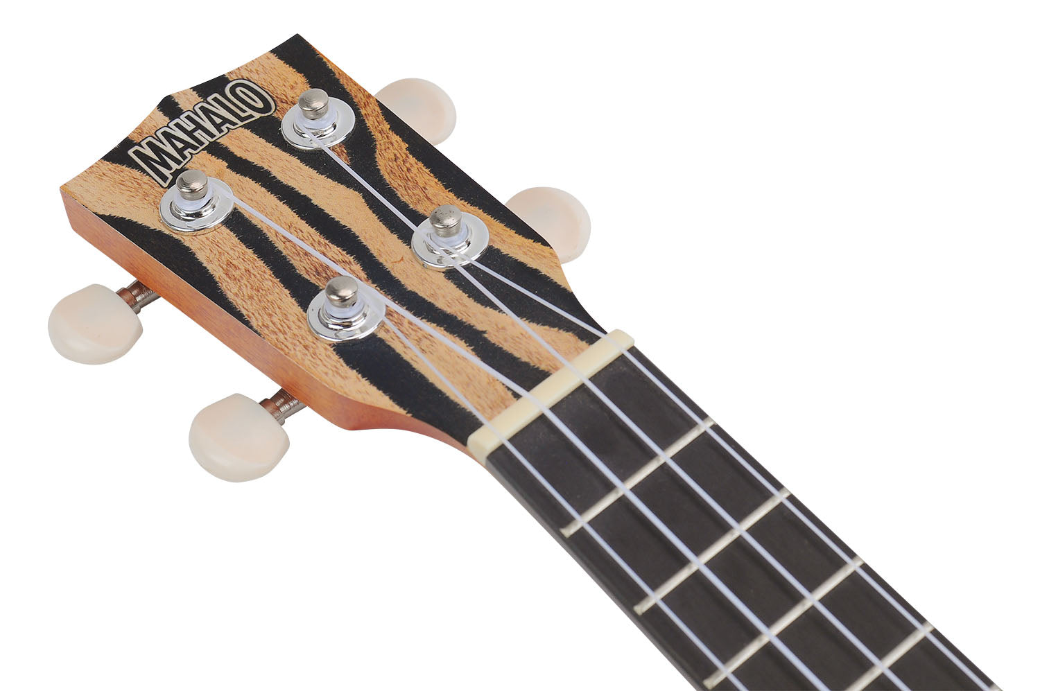 Mahalo MA1ZE Art II Series Soprano Ukulele. Zebra Motiff