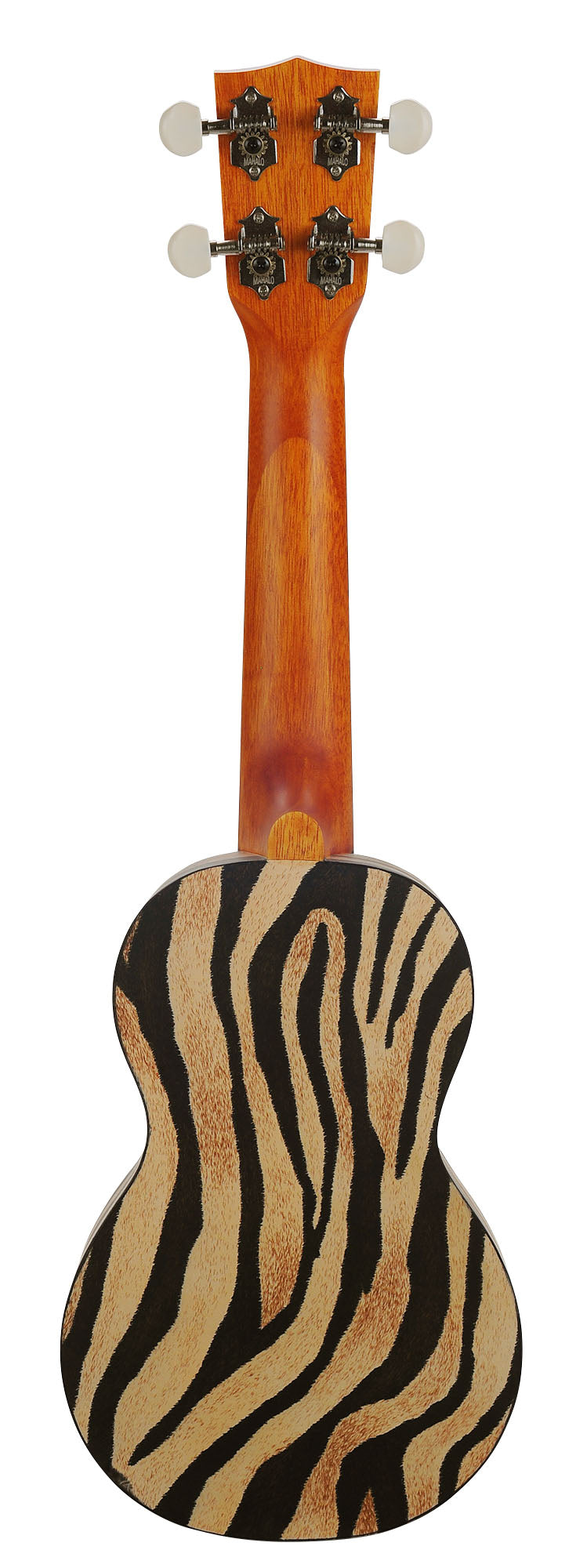 Mahalo MA1ZE Art II Series Soprano Ukulele. Zebra Motiff