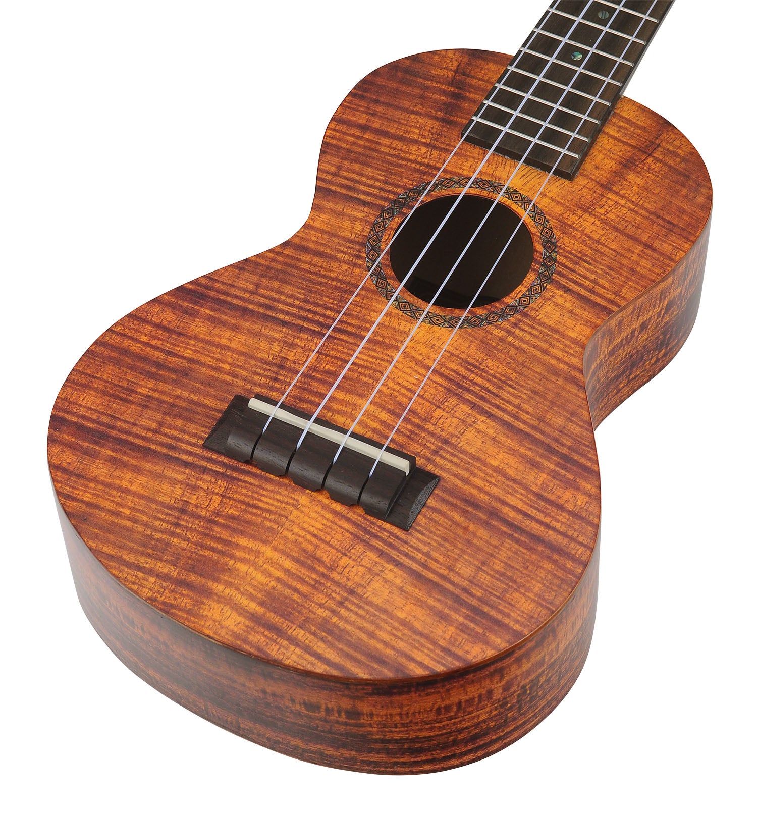 Mahalo MA2KA Artists Elite Series Concert Ukulele. Koa Photo Flame