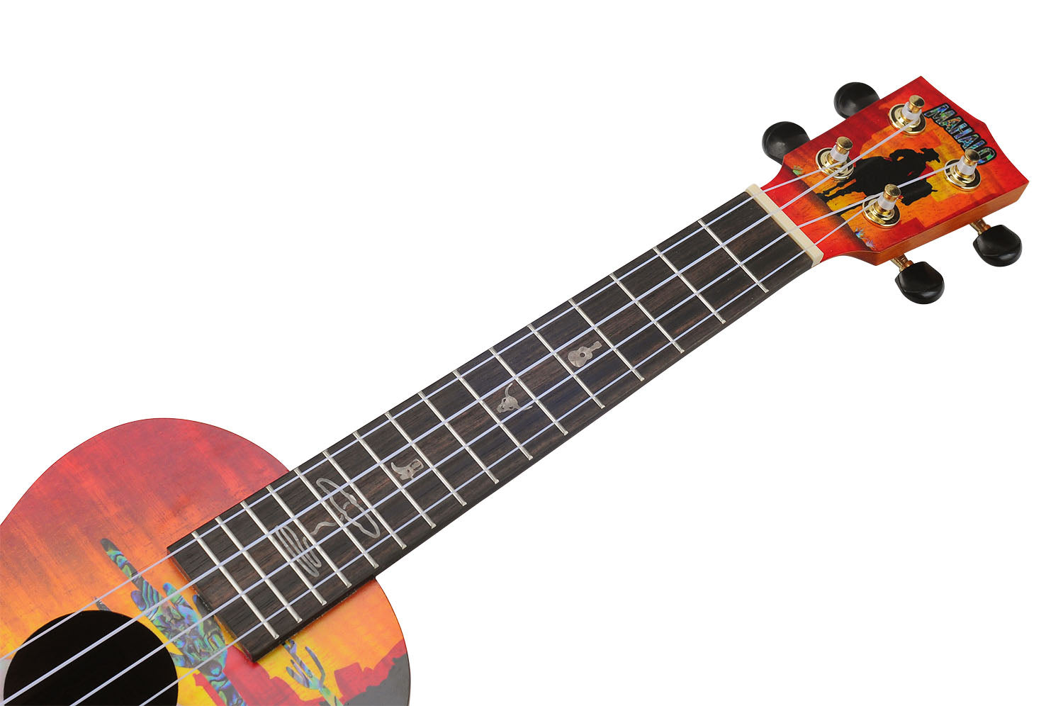 Mahalo MA2WW Artists Elite Series Concert Ukulele. Wild West Motiff