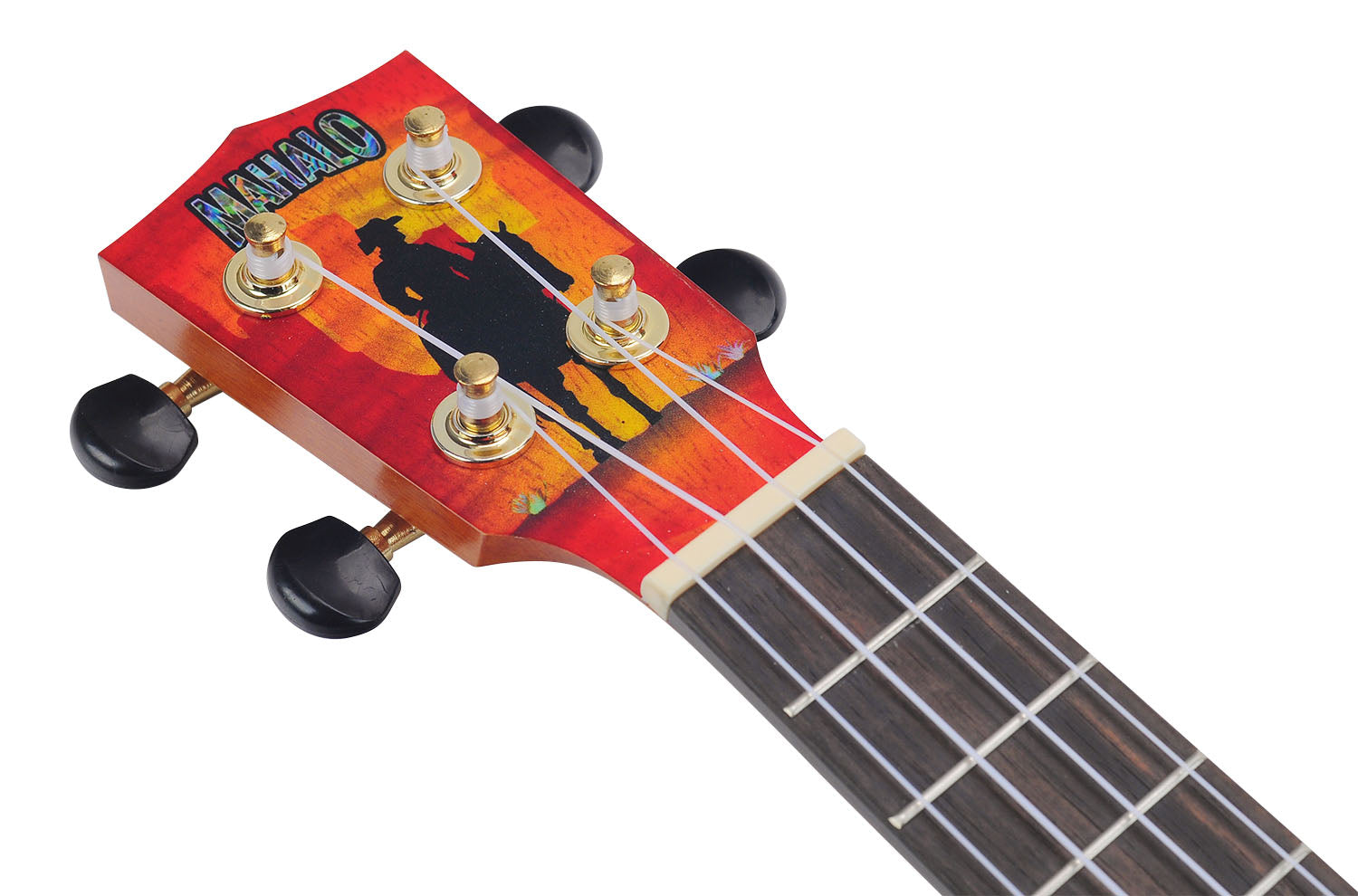 Mahalo MA2WW Artists Elite Series Concert Ukulele. Wild West Motiff