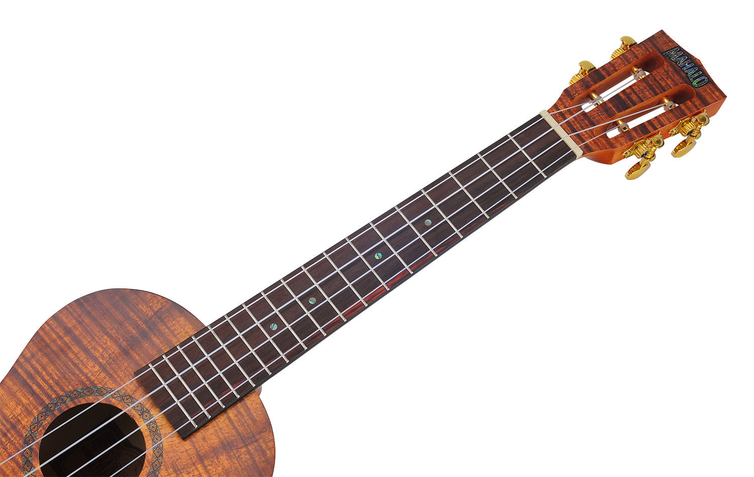 Mahalo MA3KA Artists Elite Series Tenor Ukulele. Koa Photo Flame