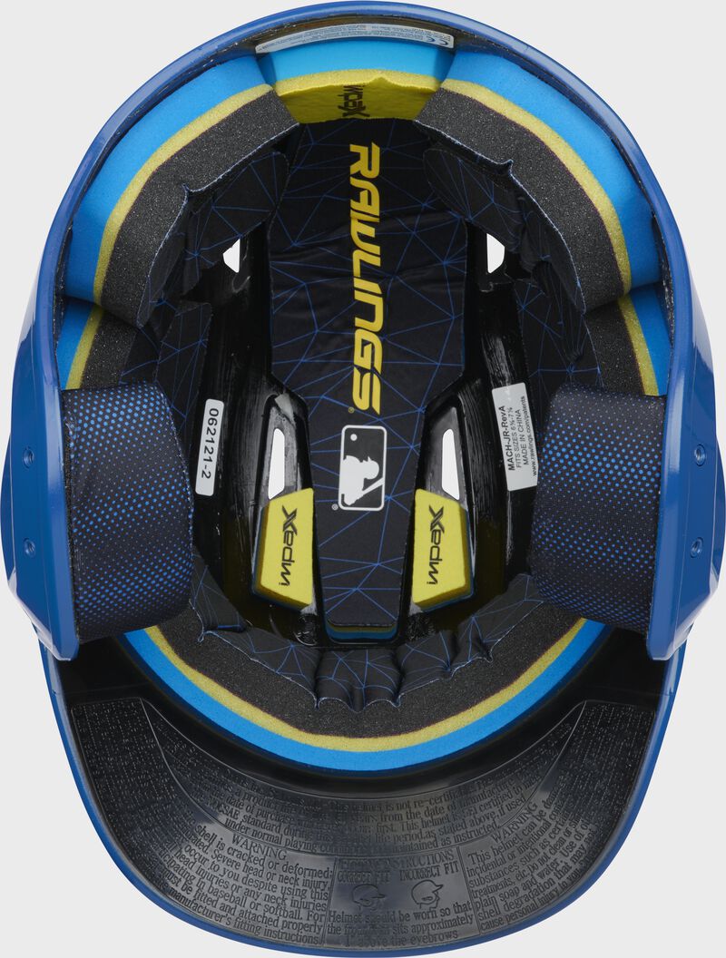 Rawlings Mach Gloss Senior Baseball Helmet - Royal