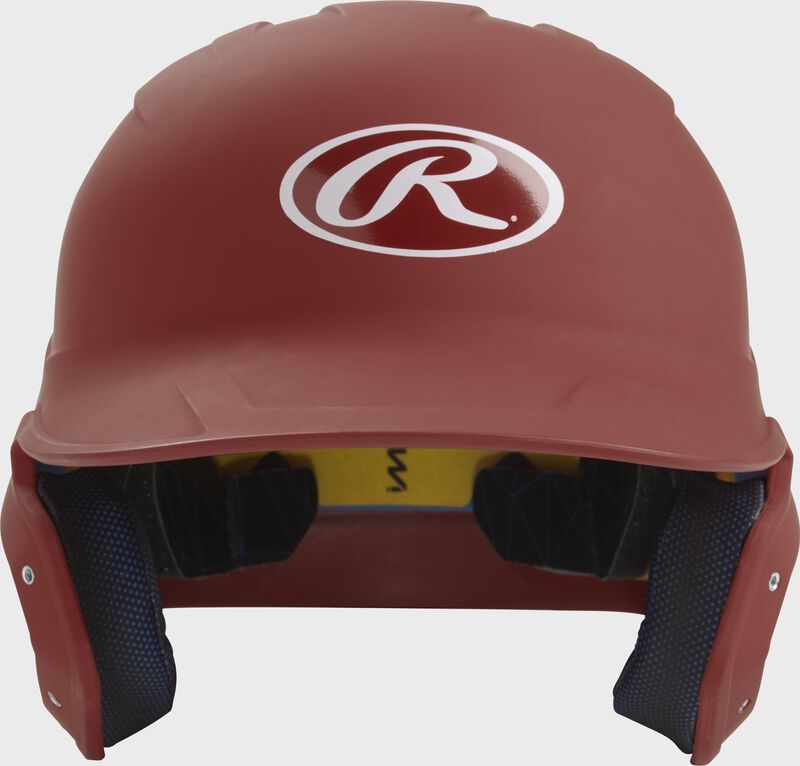Rawlings Mach Matte Junior Baseball Helmet - Cardinal