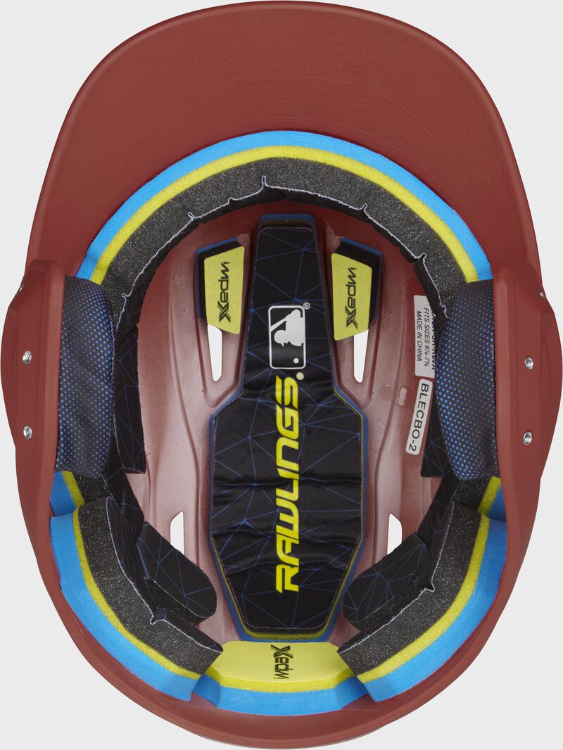 Rawlings Mach Matte Junior Baseball Helmet - Cardinal