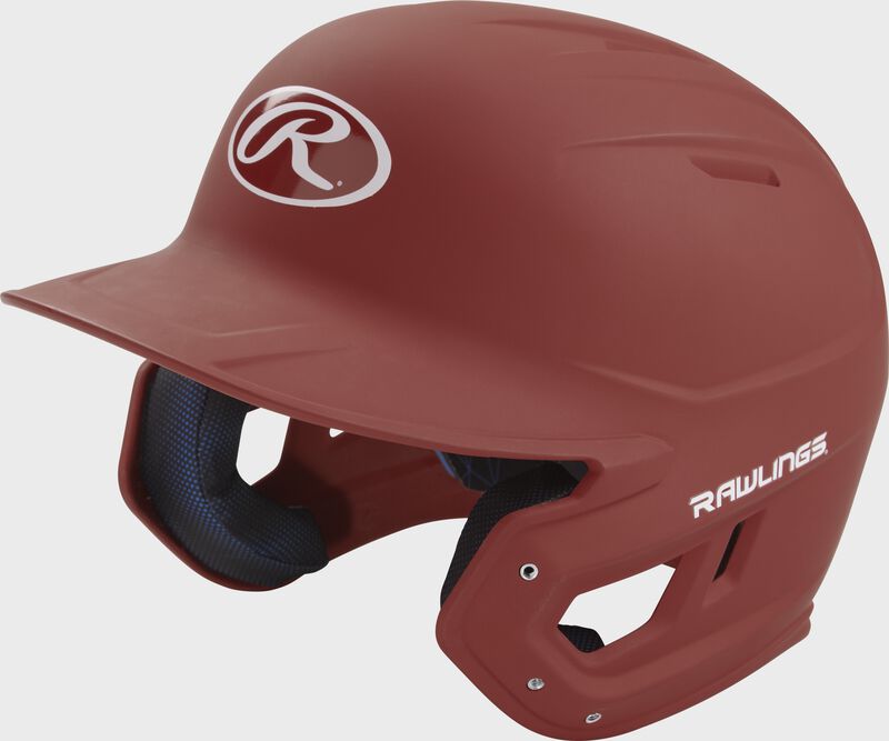 Rawlings Mach Matte Junior Baseball Helmet - Cardinal