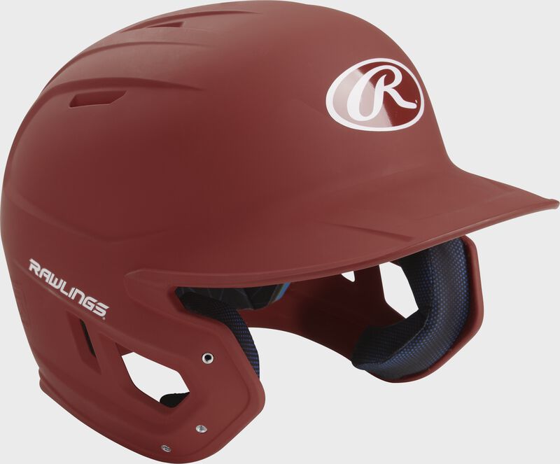 Rawlings Mach Matte Junior Baseball Helmet - Cardinal