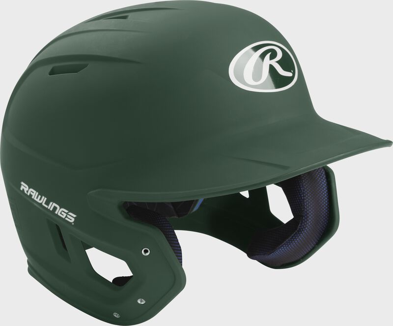 Rawlings Mach Matte Junior Baseball Helmet - Dark Green