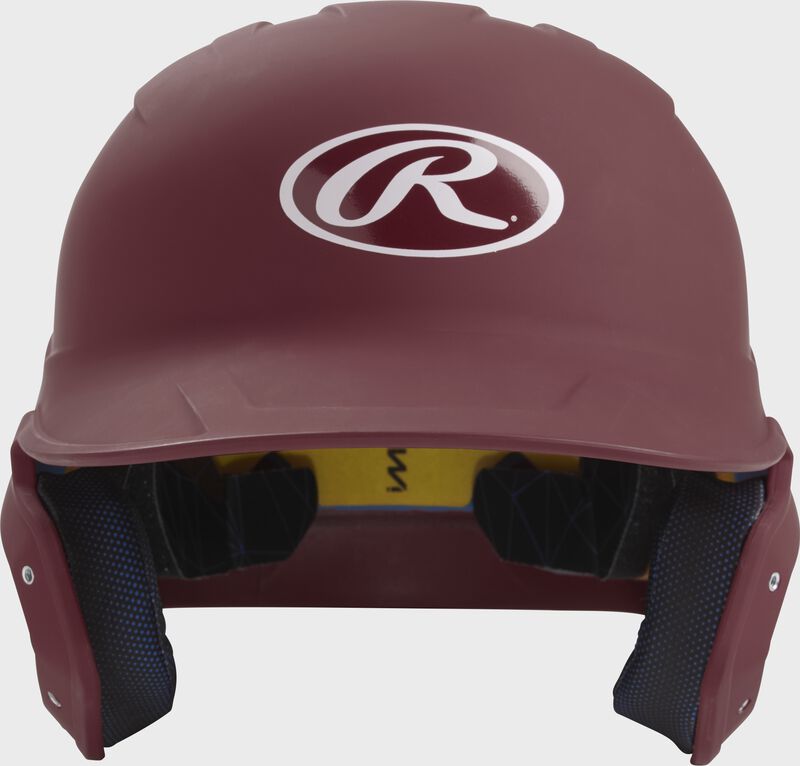 Rawlings Mach Matte Junior Baseball Helmet - Maroon