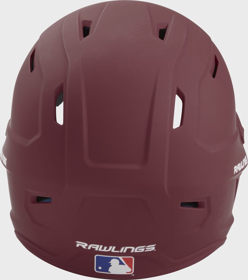 Rawlings Mach Matte Junior Baseball Helmet - Maroon