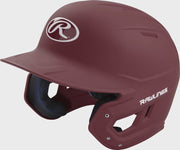 Rawlings Mach Matte Junior Baseball Helmet - Maroon