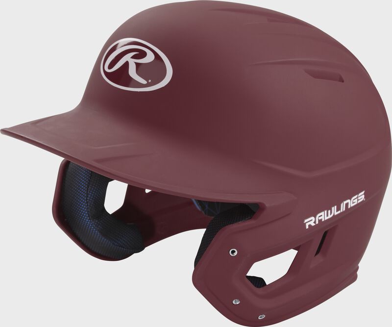 Rawlings Mach Matte Junior Baseball Helmet - Maroon