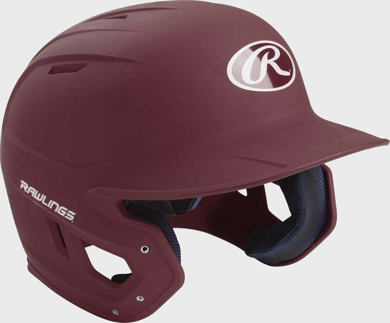 Rawlings Mach Matte Junior Baseball Helmet - Maroon