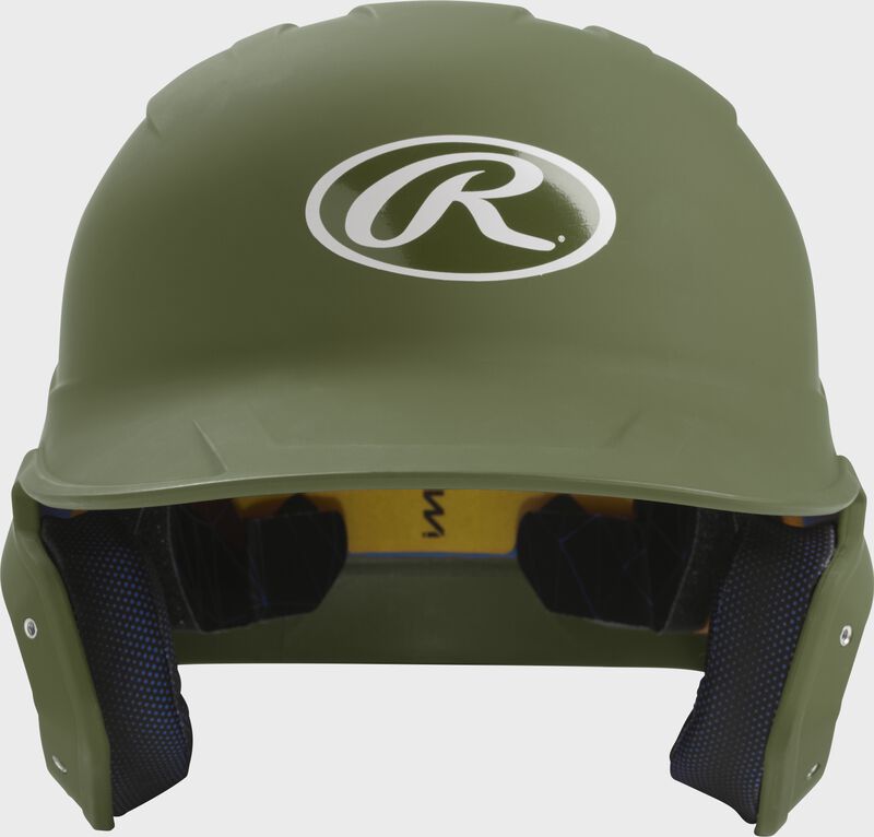 Rawlings Mach Matte Junior Baseball Helmet - Military Green