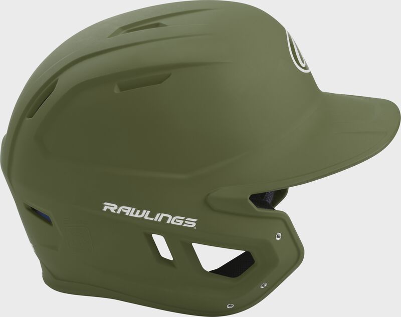 Rawlings Mach Matte Junior Baseball Helmet - Military Green