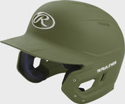 Rawlings Mach Matte Junior Baseball Helmet - Military Green