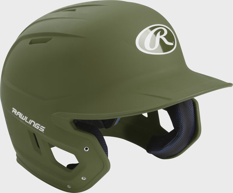 Rawlings Mach Matte Junior Baseball Helmet - Military Green